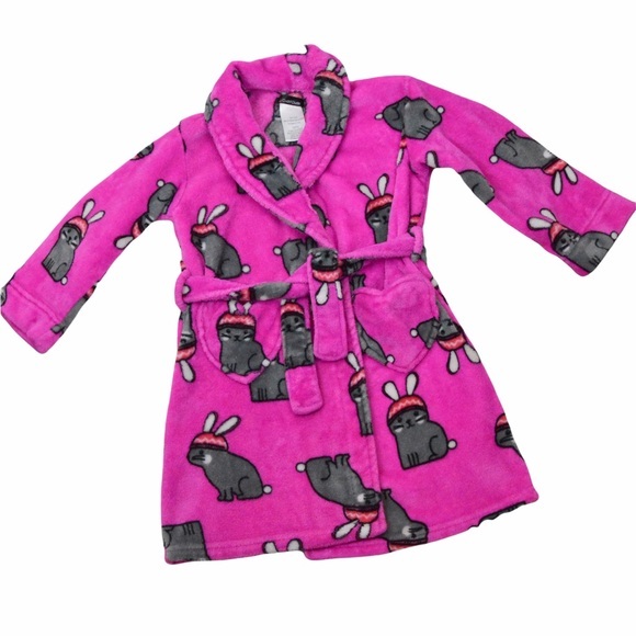 Cuddl Duds Pajamas Cuddl Duds Kids Plush Robe With Pockets Size 6x